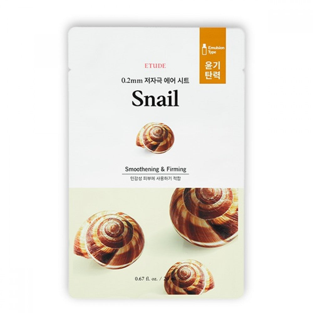 ETUDE HOUSE - 0.2 Therapy air masque à l'escargot 20ml