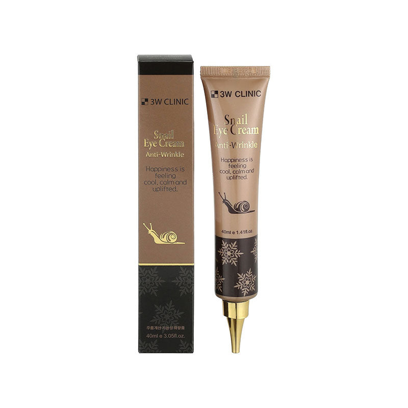 3W CLINIC - Crème pour les yeux anti-rides à l'extrait d'escargot 40ml