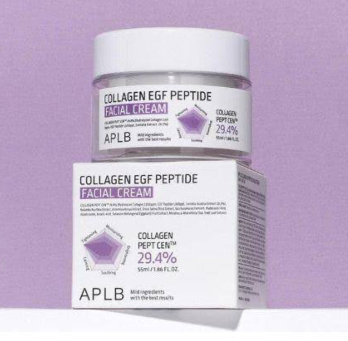 APLB - Crème visage à la collagène anti-peau relâchées 55ml
