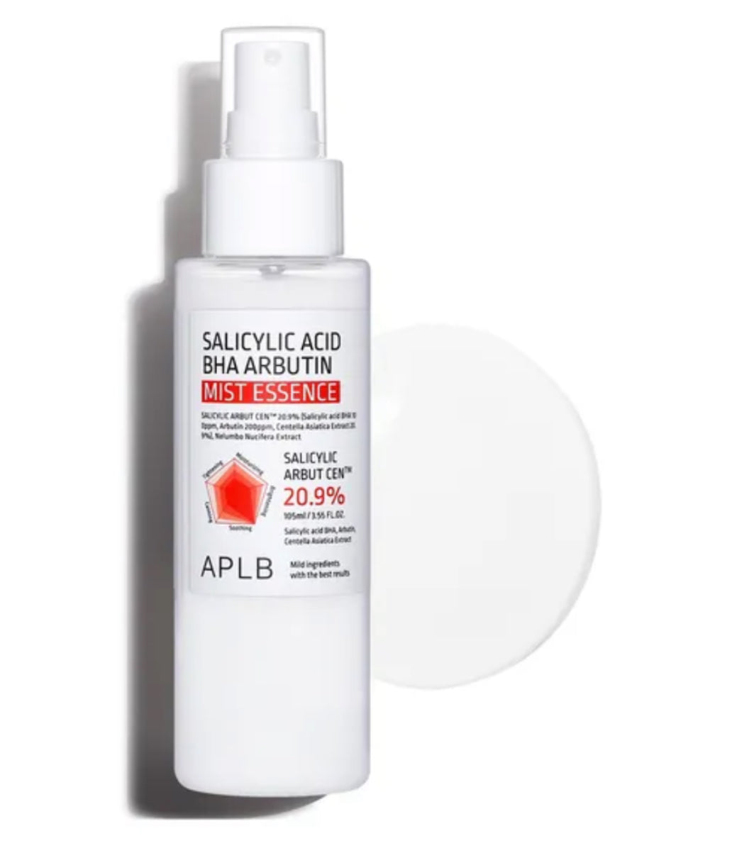 APLB - Essence de brume d'arbutine à l'acide salicylique BHA anti-acné 105ml