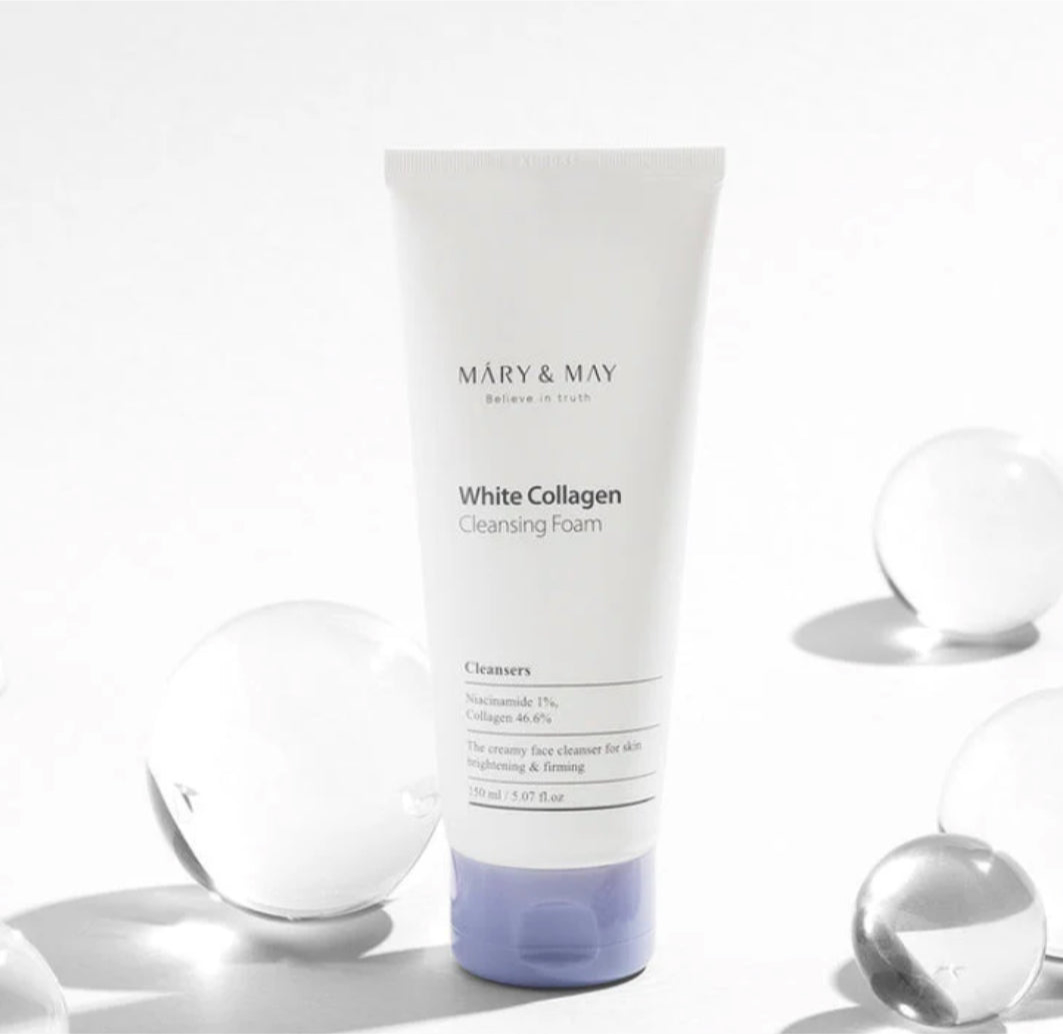 MARY&MAY -  Nettoyant collagène blanc et niacinamide 150ml