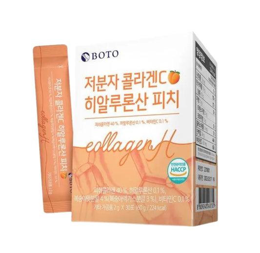 BOTO - Small Molecular Collagen C Hyaluronic Acid Peach 2gx30 sticks