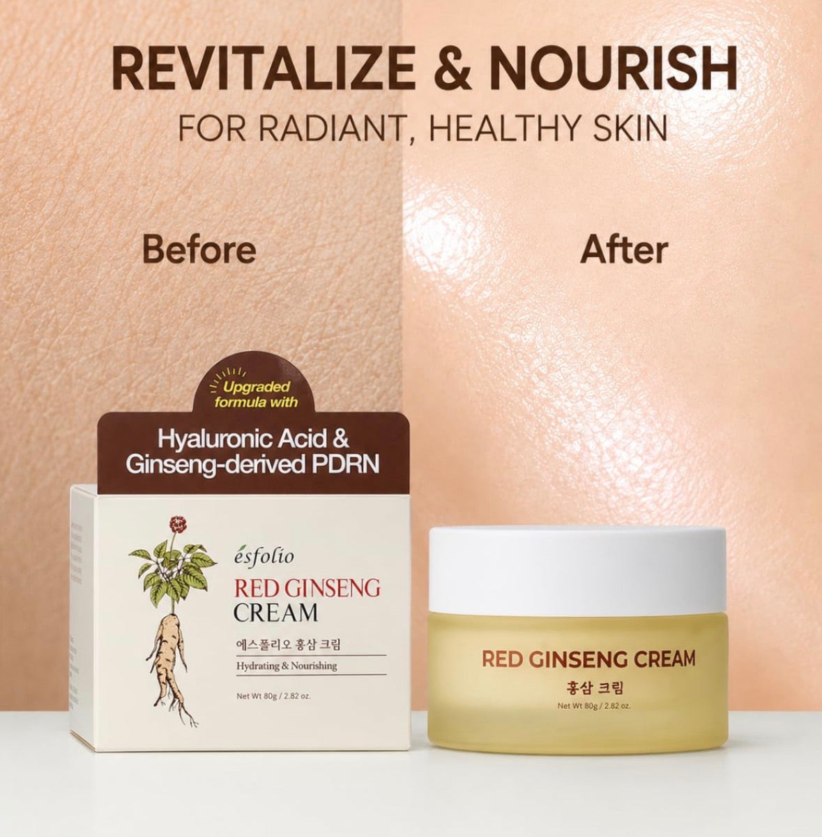 ESFOLIO - Crème anti-âge au ginseng rouge 80g