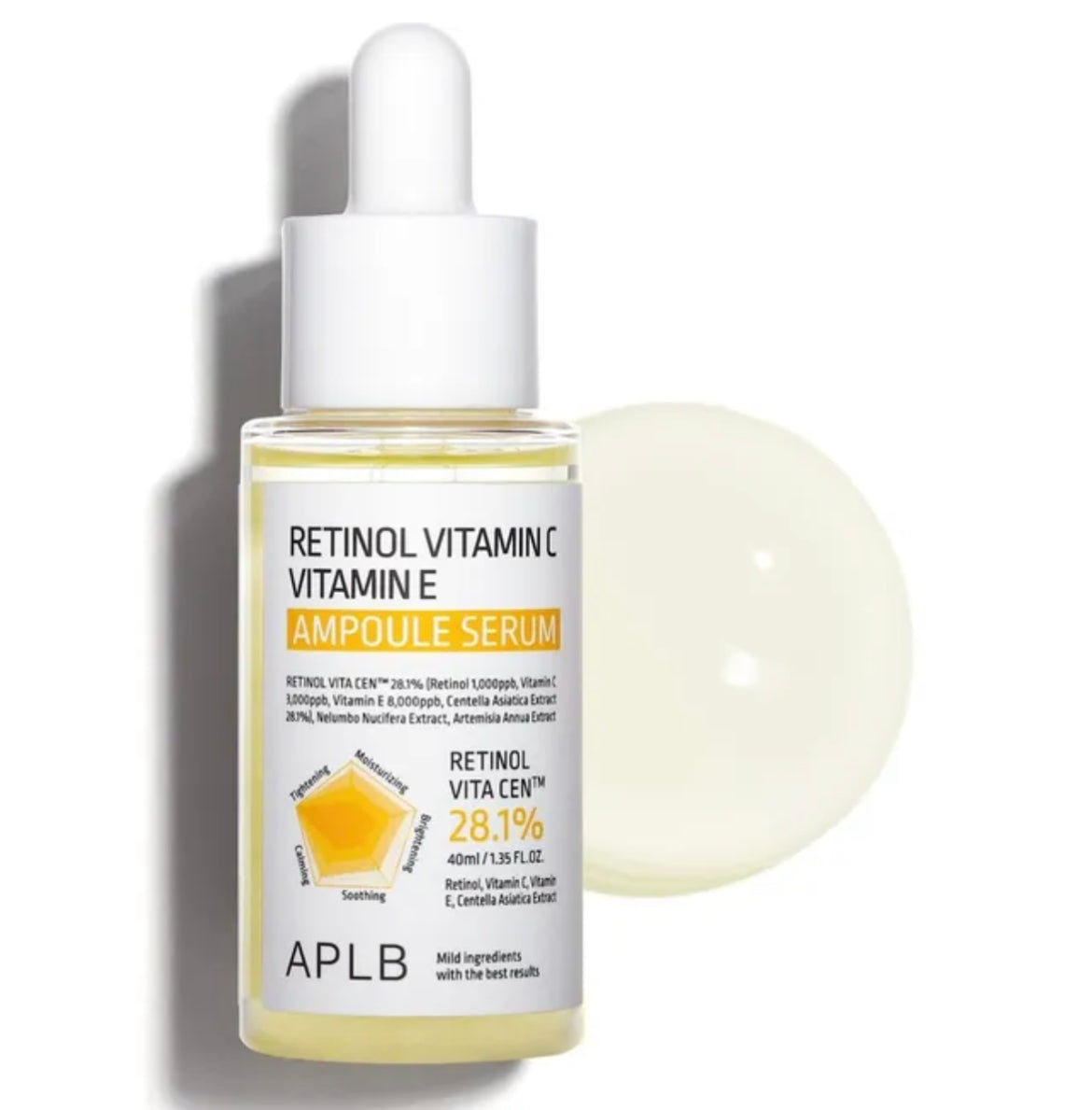 APLB - Sérum à la vitamine C , E , Rétinol , anti-âge , éclaircissement du teint