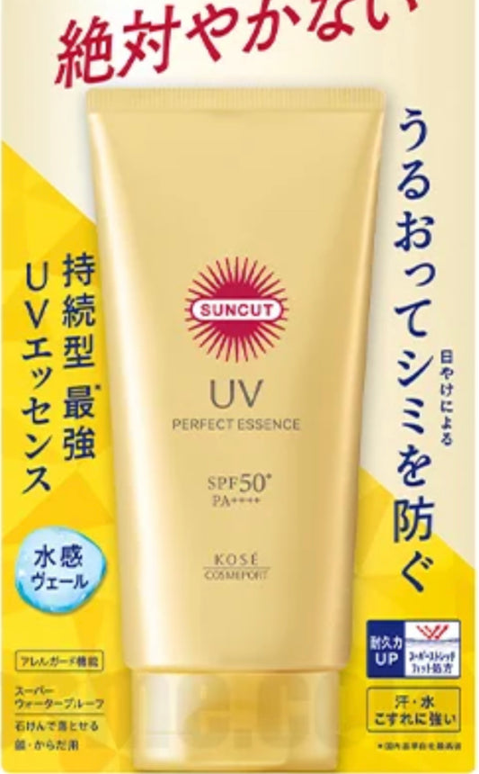 Kose 🇯🇵 - Suncut UV Perfect Essence SPF 50+ PA++++ - Écran solaire