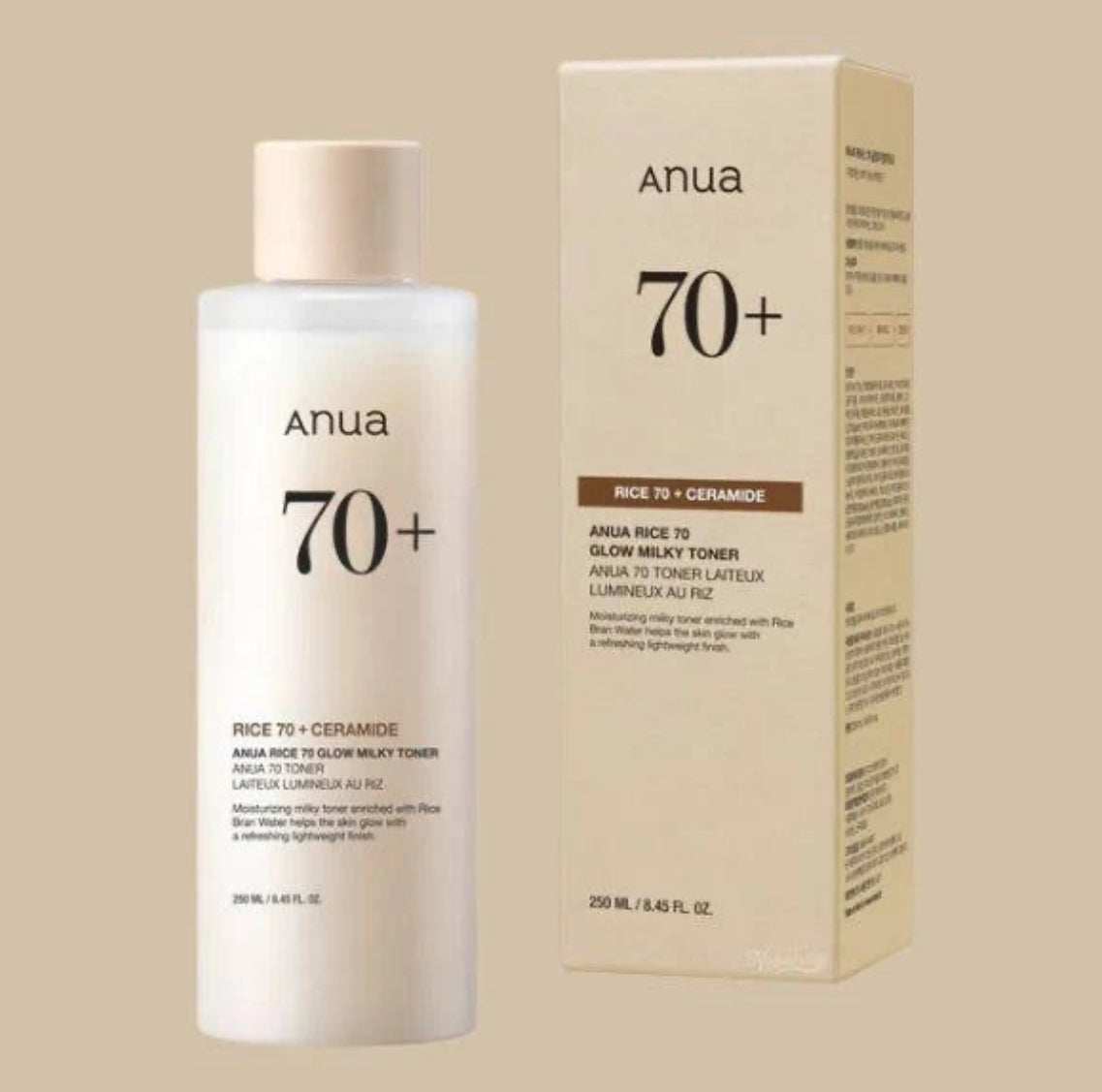 ANUA - Toner 70 glow, riz et niacinamide 250ml