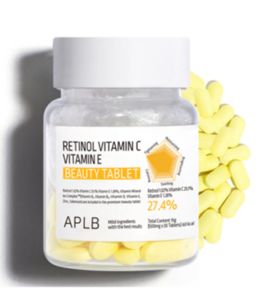 APLB - Comprimé de beauté avec rétinol, vitamine C et vitamine E