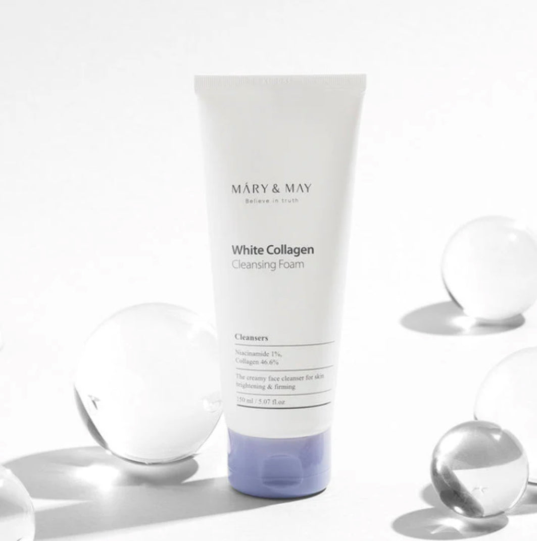 MARY&MAY -  Nettoyant collagène blanc et niacinamide 150ml