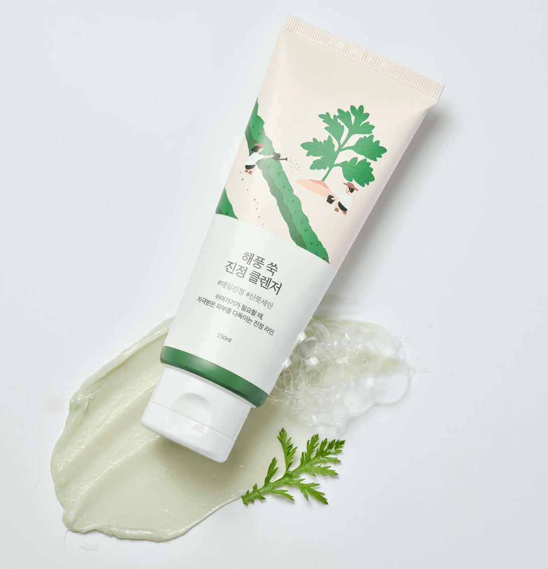 ROUND LAB - Mugwort nettoyant calmant peau sensible 150ml