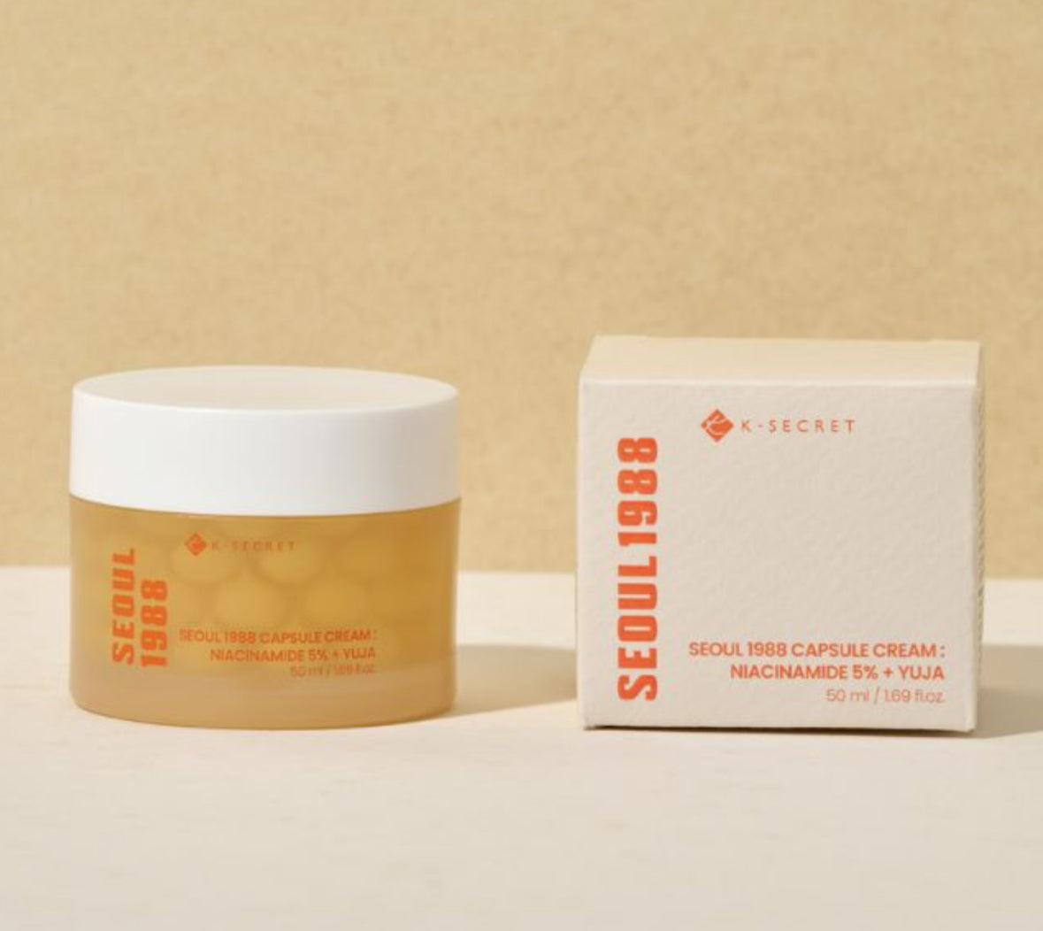KSECRET - CRÈME EN CAPSULE SEOUL 1988 : Niacinamide 5% + Yuja 50ml