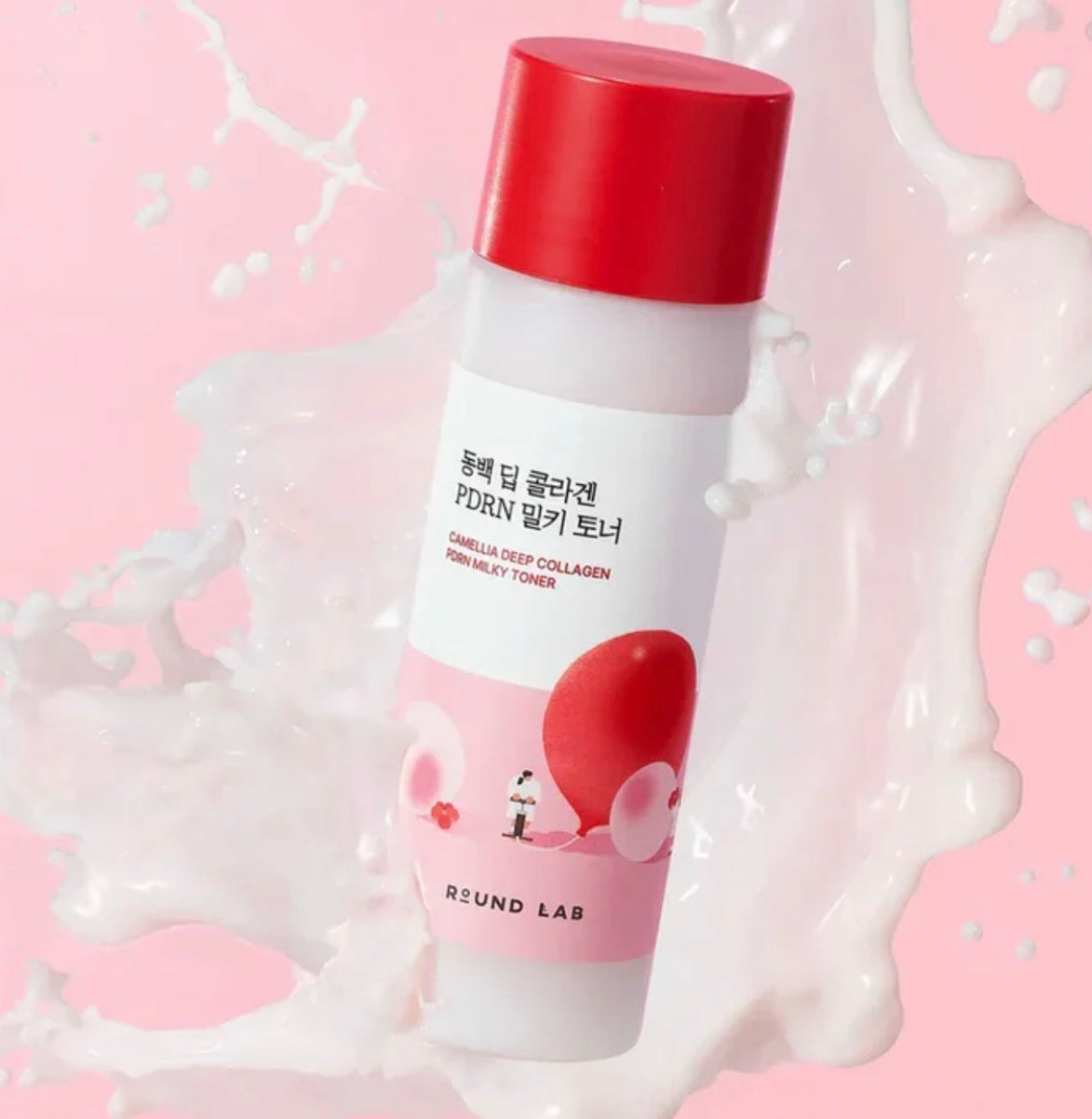 ROUND LAB – Toner Lactée au Collagène Profond, Camélia & PDRN