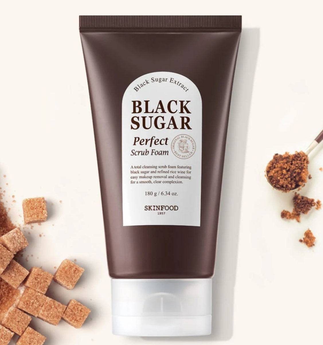 SKINFOOD – Gommage exfoliant au sucre noir 180 g