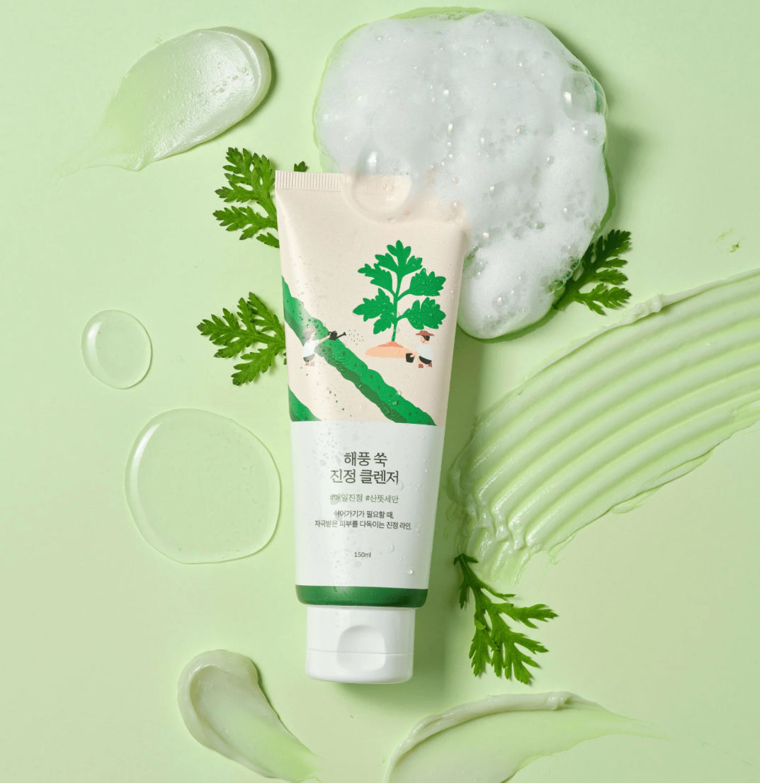 ROUND LAB - Mugwort nettoyant calmant peau sensible 150ml